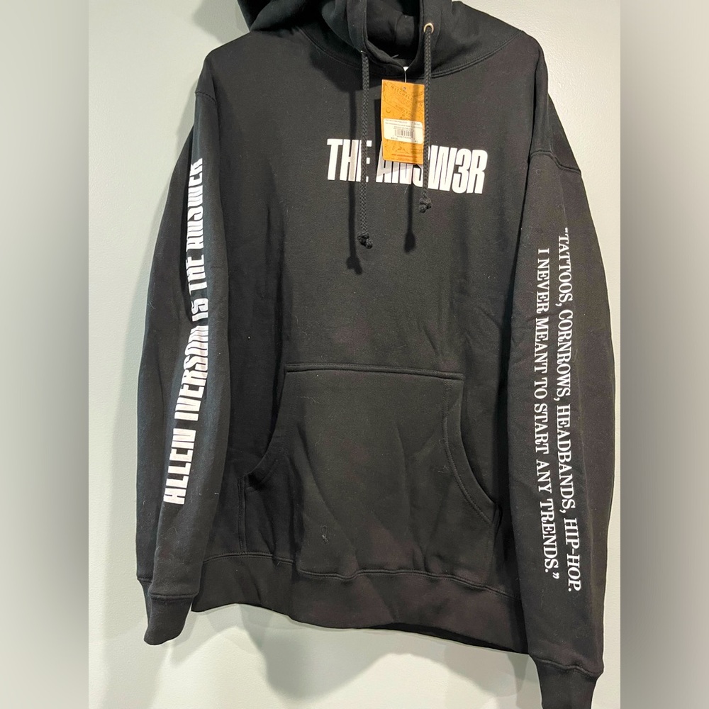NWT NBA Allen Iverson The Answer Pullover Hoodie Mitchell & Ness Size Medium